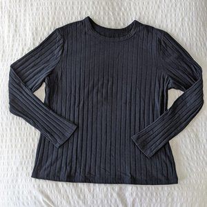 A NEW DAY RIBBED LONG SLEEVE TEE